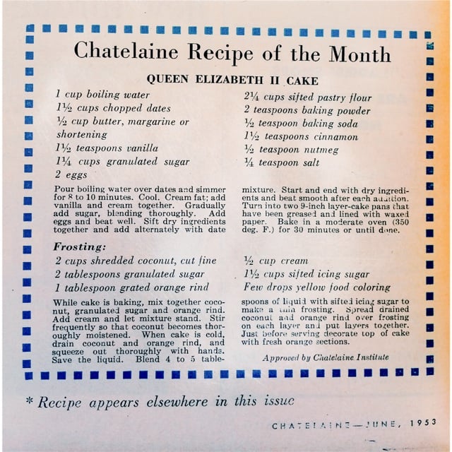 Queen Elizabeth II Cake Recipe