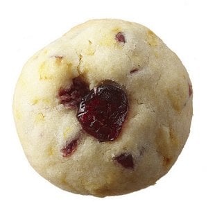 Cranberry-orange shortbread cookies