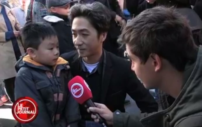 A father and son talk about the Paris attack.