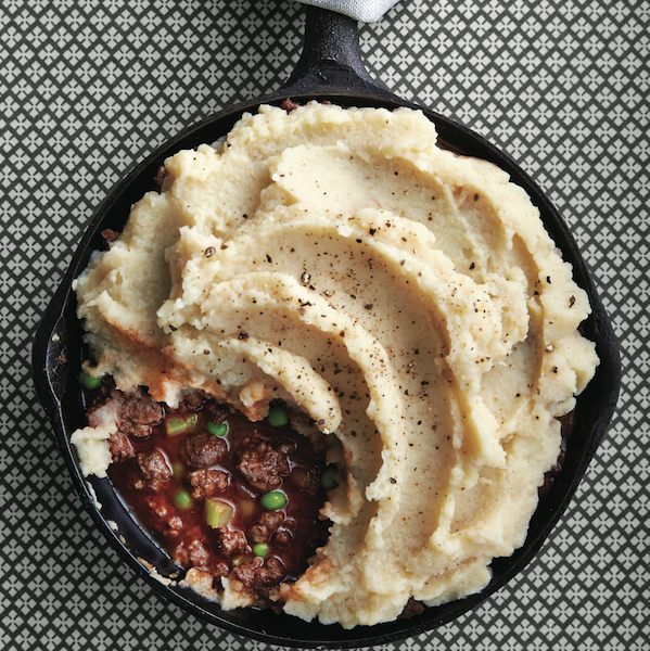 Cottage pie with celery root mash