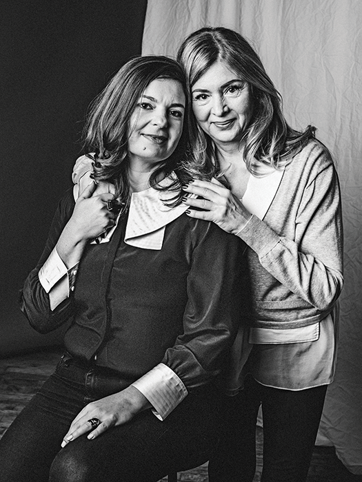 Daniela Kelloway (35) and Eva Karniol (60). Photo, Shlomi Amiga.