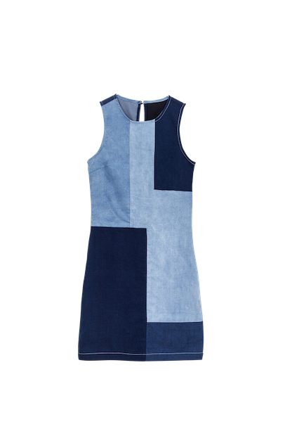 <p>Stretch denim patchwork shift dress, $90, <a href="http://www.lechateau.com/style/jump/Stretch+Denim+Patchwork+Shift+Dress/productDetail/Dresses/344406/cat37630709" target="_blank">Le Chateau</a>.</p>
