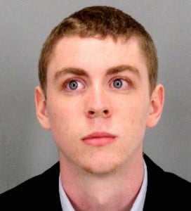 Brock Turner was sentenced to six months in jail for sexually assaulting an unconscious woman. Photo, Santa Clara County Sheriff/AP.