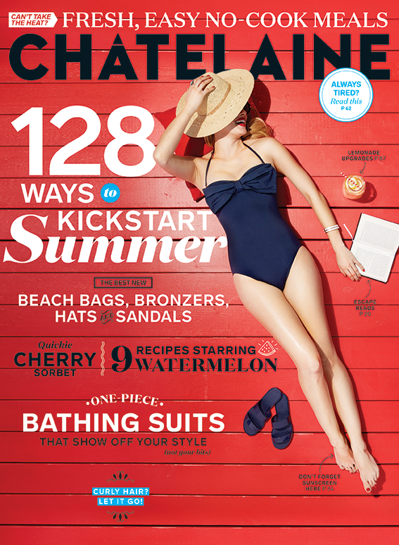 Chatelaine July 2016 bathing suit cover