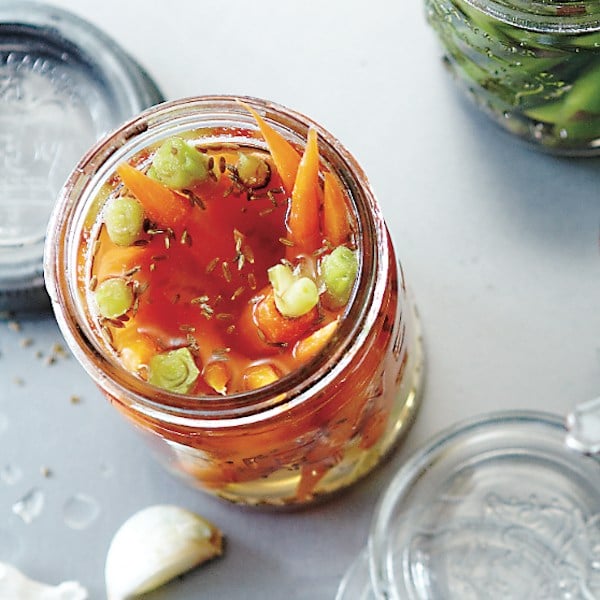 Quick-pickled carrots