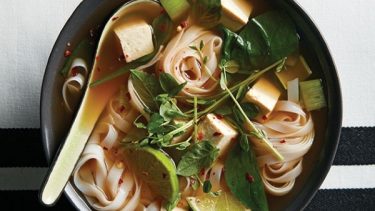 Winter soup recipes: Gingery tofu noodle soup