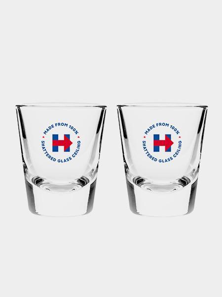 Shattered Glass Ceiling Shot Glass Duo