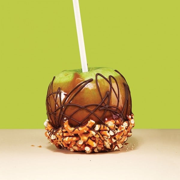 Sweet and salty caramel apple