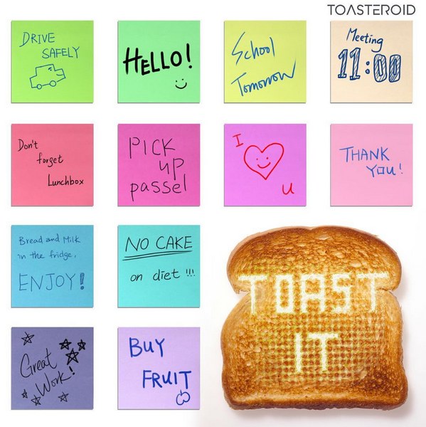 Toasteroid toaster message ideas