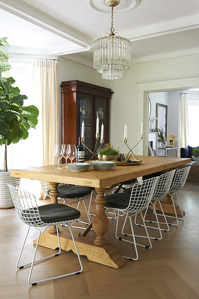 1. A dining room table