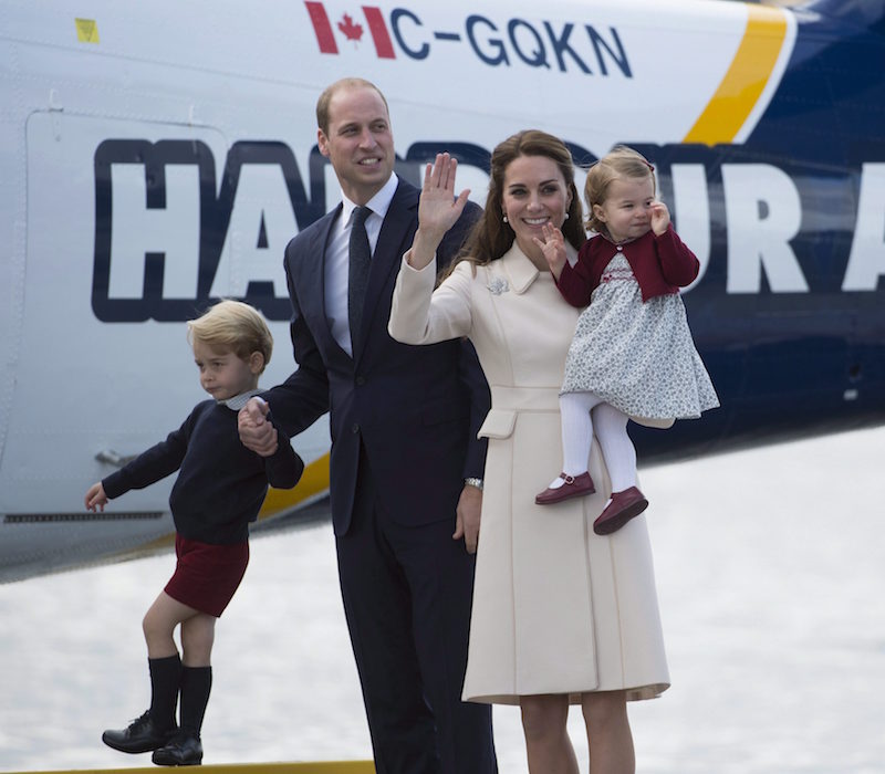 Day eight: The royals leave Victoria on a float plane.