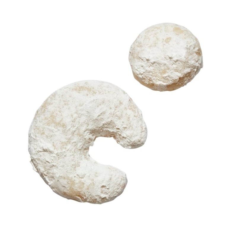 Almond crescent cookies