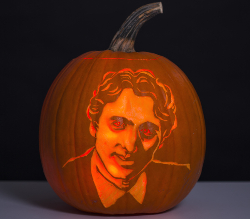 Justin Trudeau pumpkin Halloween