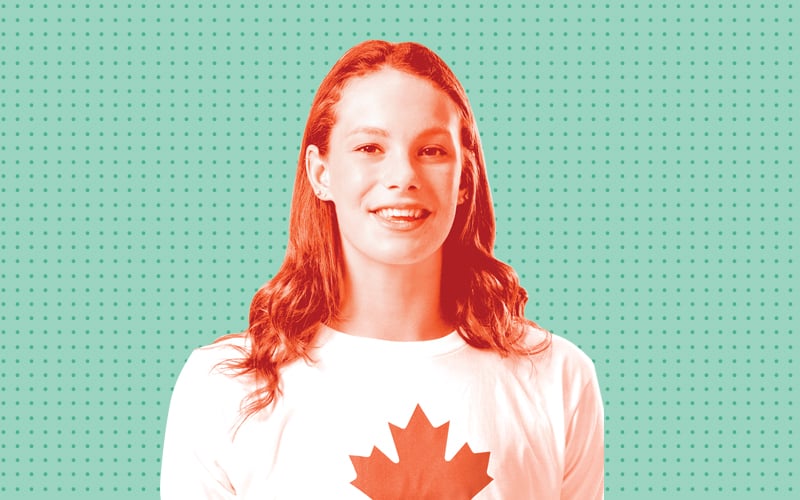 Woman of the year Penny Oleksiak