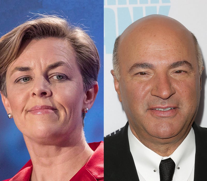Conservative race candidates Kellie Leitch and Kevin O'Leary