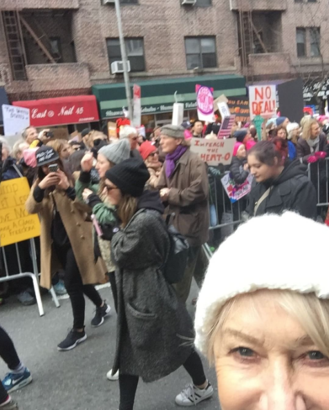 Helen Mirren Women's March