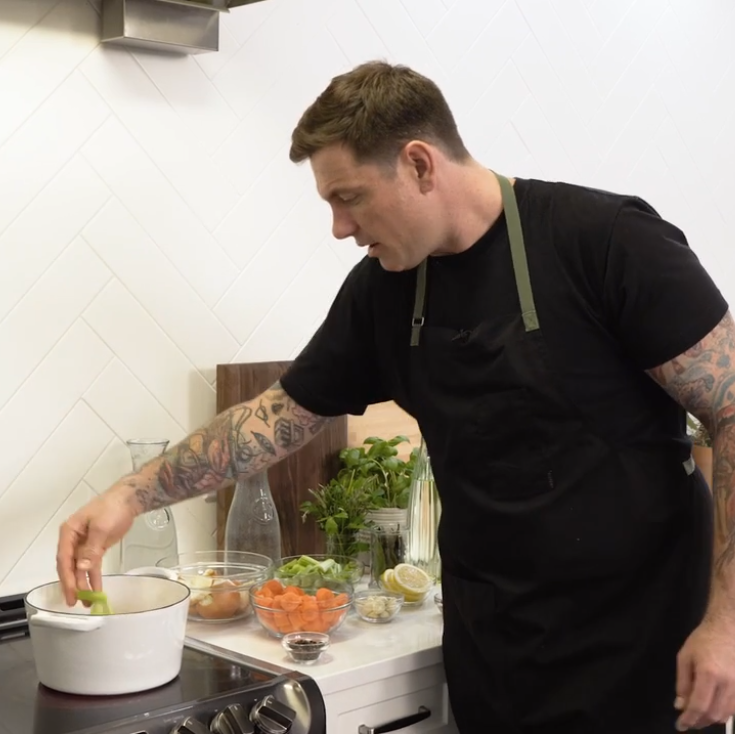 See Chuck Hughes’ Favourite Seafood Stock