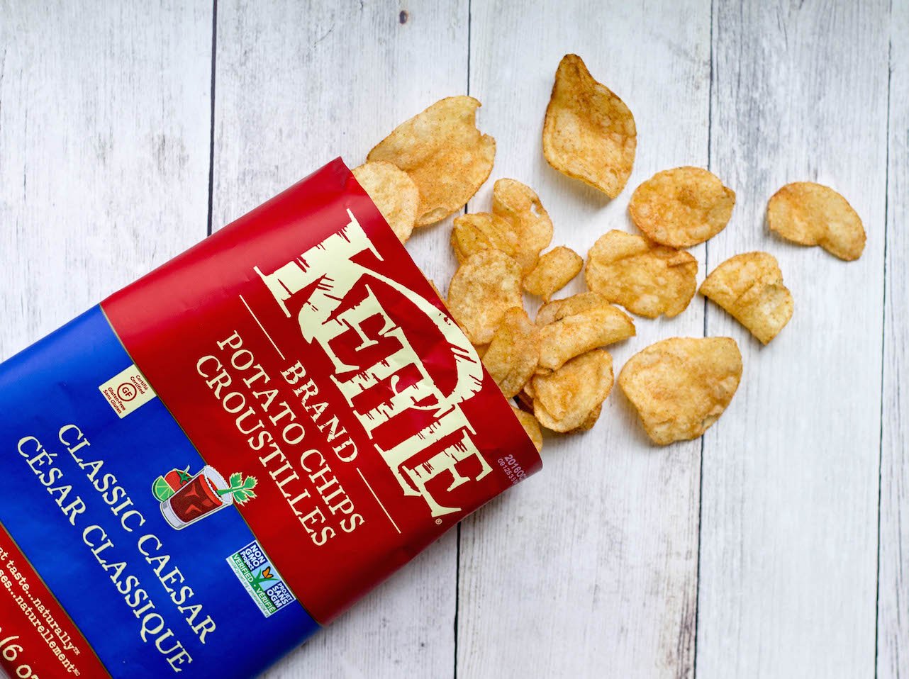 Bag of Kettle Brand Classic Caesar Potato Chips