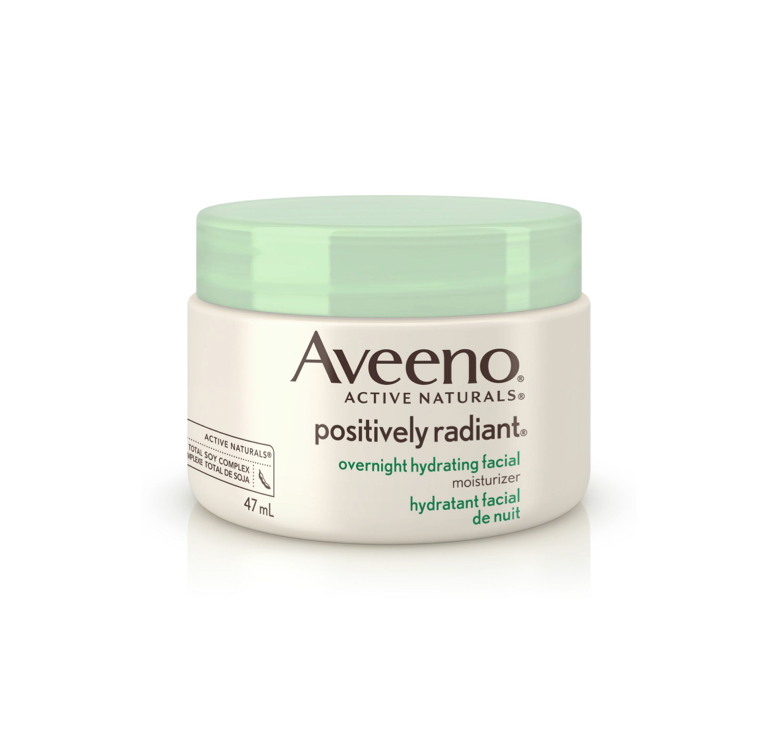 <p>Ideal for anyone looking to boost radiance in their skin, this lightweight oil-free moisturizer helps to improve tone, texture, dullness, blotchiness and brown spots.</p>
<p>Aveeno Positively Radiant Overnight Hydrating Facial Moisturizer, $25, <a href="http://www.londondrugs.com/aveeno-active-naturals-positively-radiant-overnight-hydrating-facial-mositurizer—47ml/L6710297.html" target="_blank">London Drugs</a>.</p>
