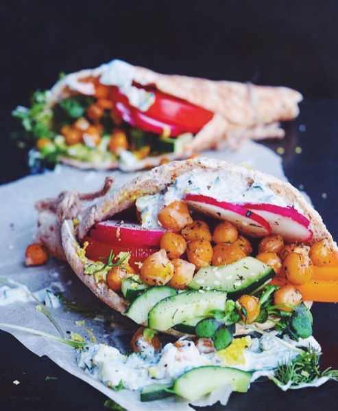 Instagram foodbymaria greek chickpea gyros