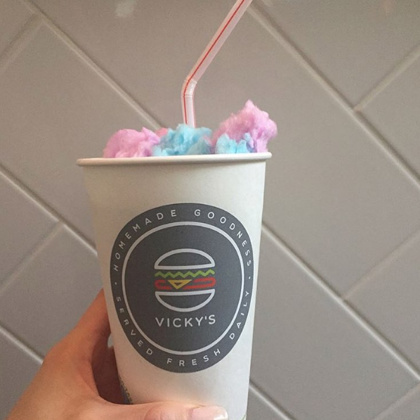Instagram wpgeats cotton candy milkshake vickys diner