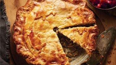 Best Tourtière - with a slice cut out