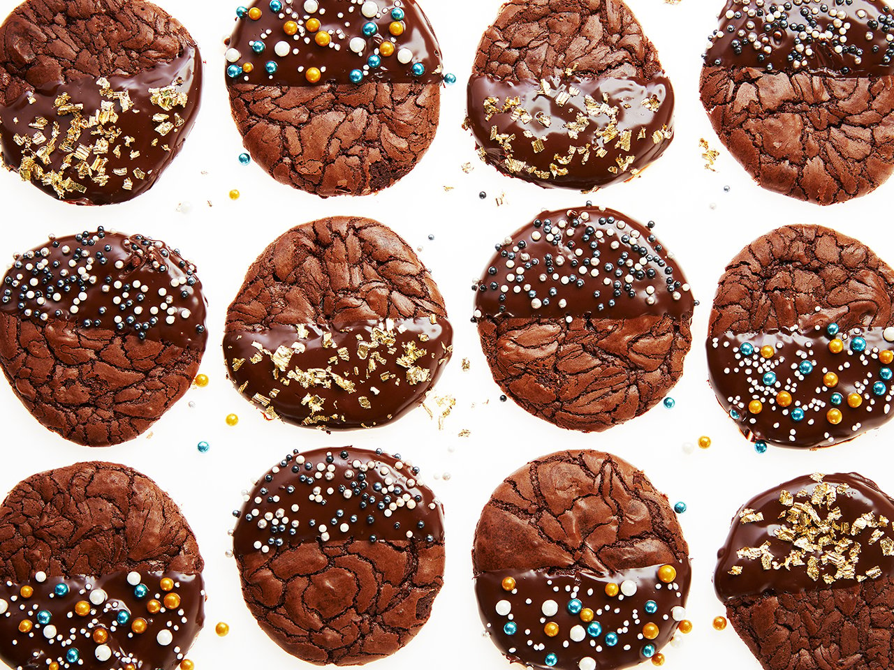 Holiday brownie cookies