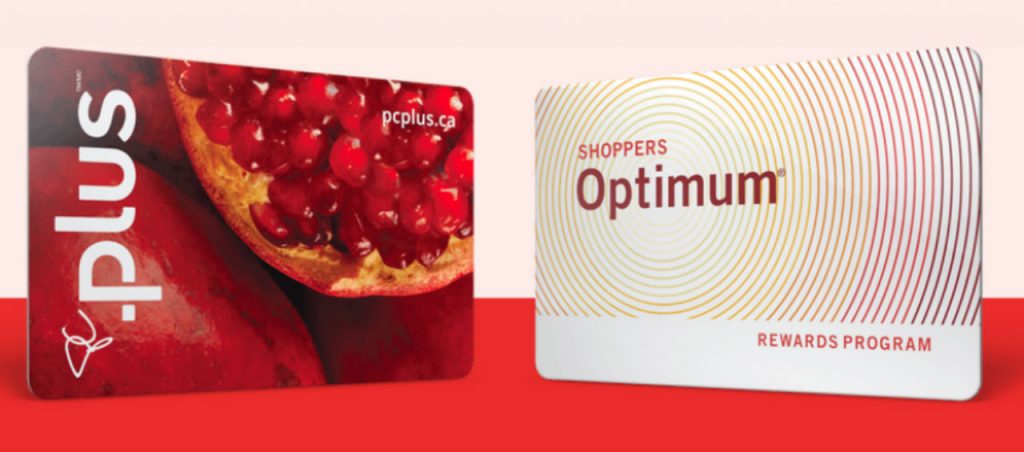 Image of an old PC Plus card and an old Optimum card to illustrate a story on how to maximize the new PC Optimum points