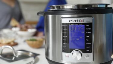 Instant Pot on white countertop