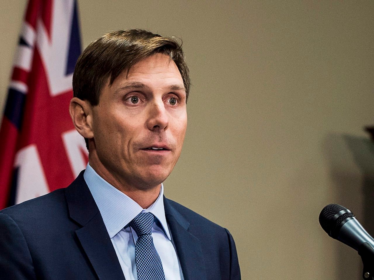 Who is Patrick Brown: Ontario Progressive Conservative Leader Patrick Brown speaks at a press conference at Queen's Park in Toronto on Wednesday, January 24, 2018. Ontario Progressive Conservative Leader Patrick Brown says he "categorically'' denies "troubling allegations'' about his conduct. A visibly emotional Brown said he was made aware of the allegations earlier on Wednesday, but he did not provide details on what those allegations are. THE CANADIAN PRESS/Aaron Vincent Elkaim