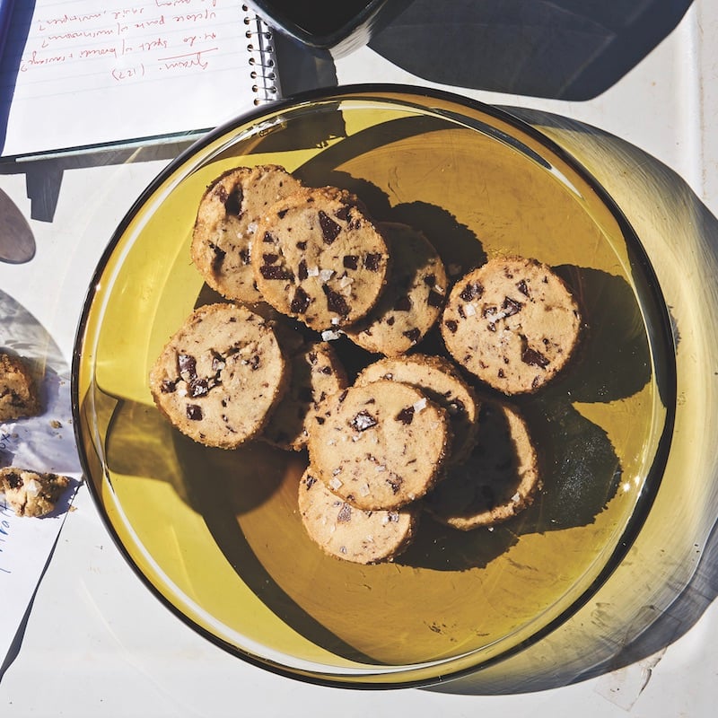 Alison Roman's Salted Butter Chocolate Chunk Shortbread Cookies