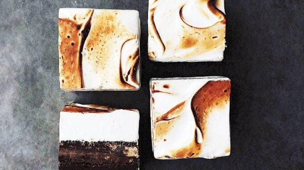 best foodies on instagram- overhead shot of baker tara o'brady's marshmallow brownies