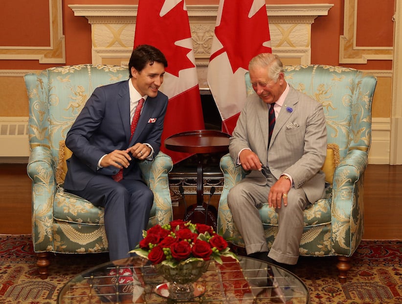 Justin Trudeau and Prince Charles