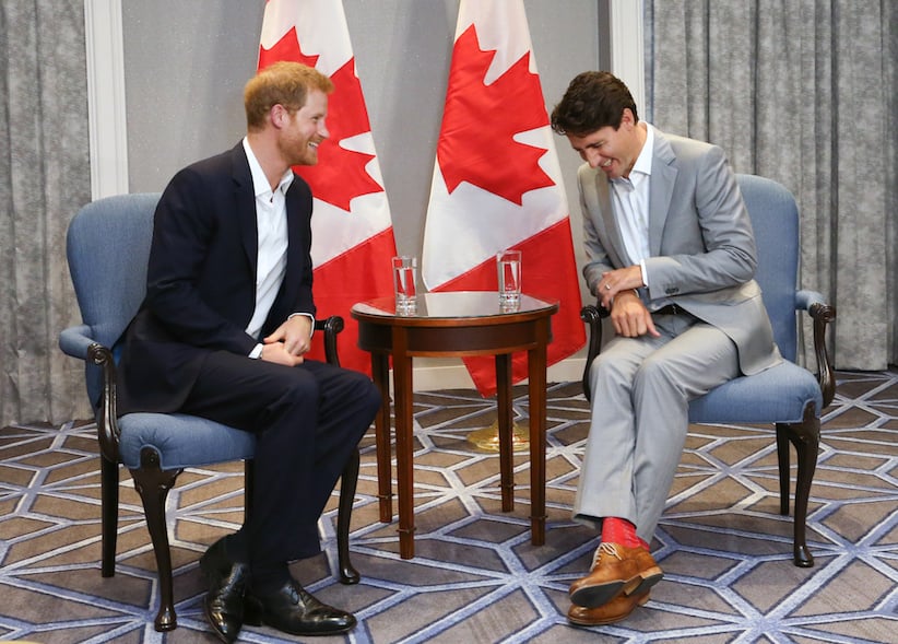 Justin Trudeau and Prince Harry