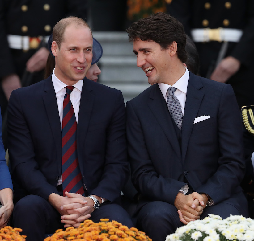 Justin Trudeau and Prince William