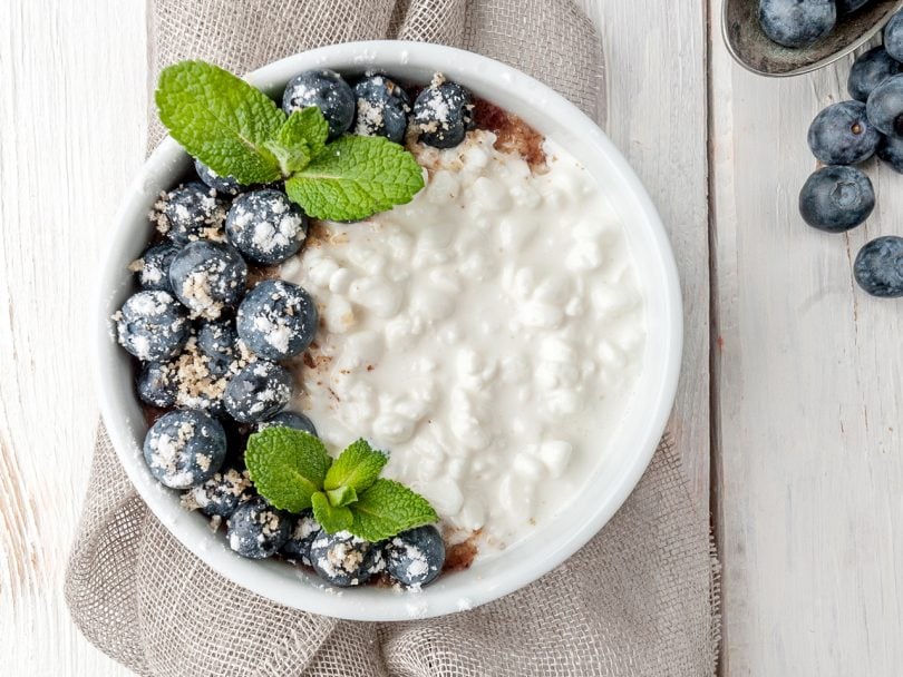 substitute cottage cheese for yogurt in a delicious breakfast bowl