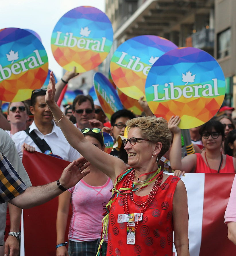 Kathleen Wynne at the 2014 Pride parade
