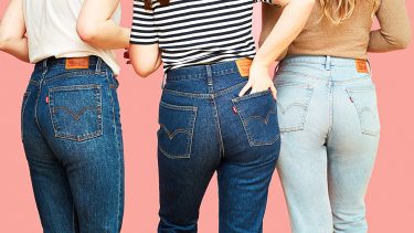 Three styles of Levi's wedgie jeans for a review of the jeans