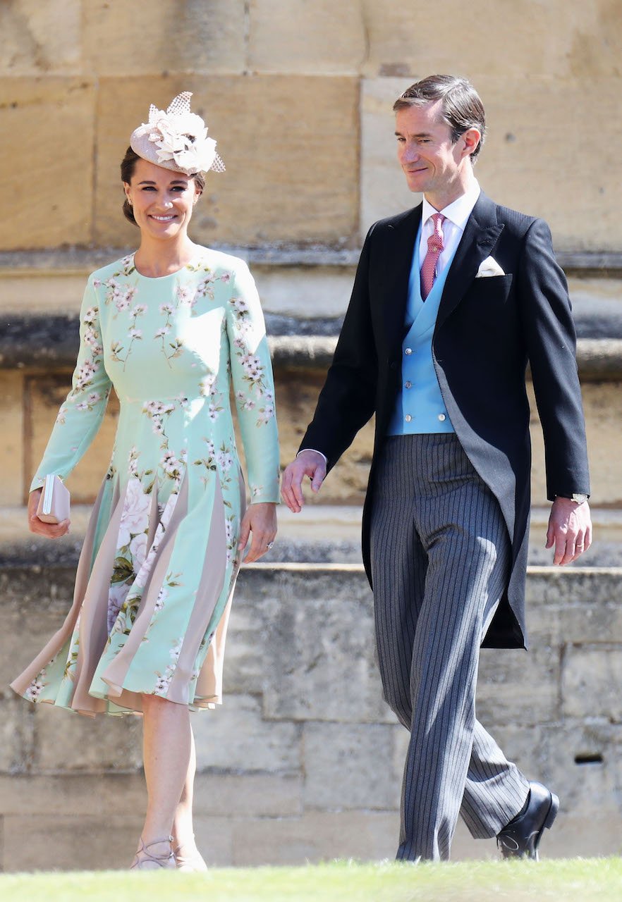 Pippa Middleton in a green dress at Meghan Markle and Prince Harry's wedding
