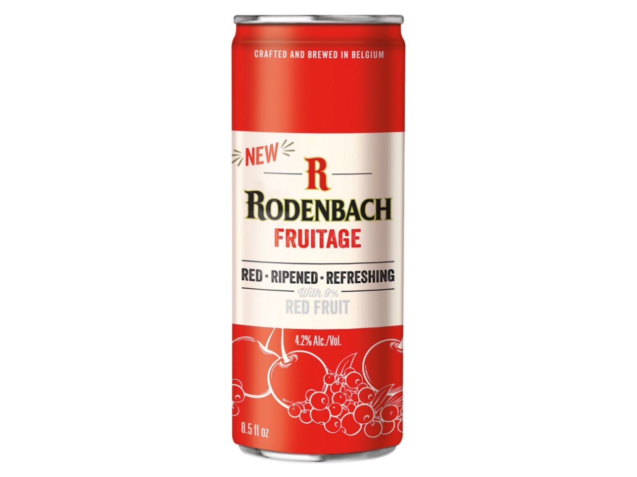 Rodenbach Brewery fruitage in red can