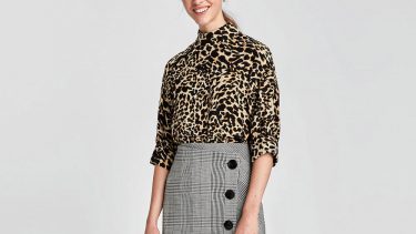Leopard print high neck top from Zara to illustrate Zara sale picks