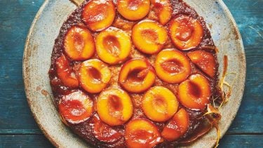 Caramelized Plum Upside Down Cake from Meghan Markle charity cookbook