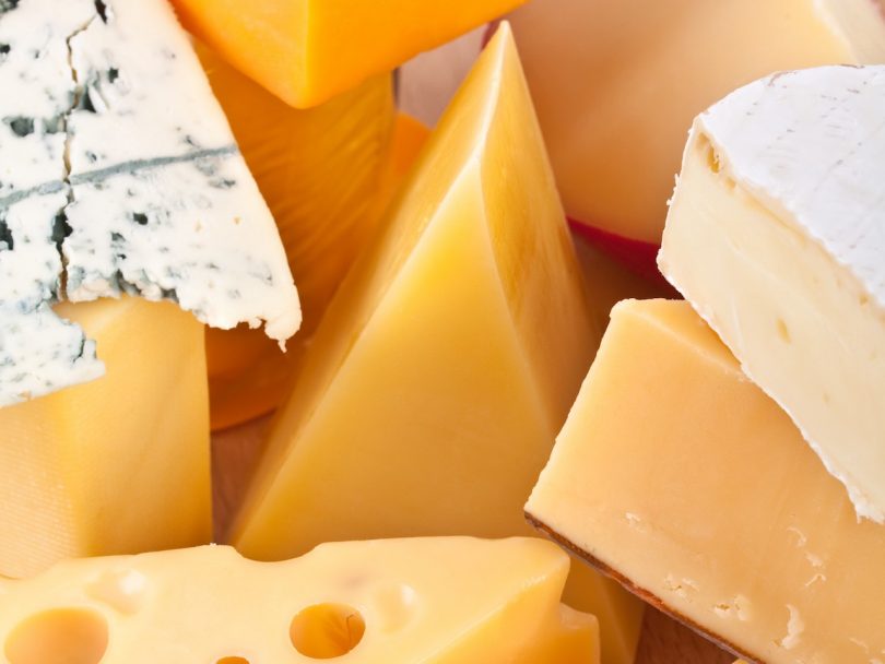 Cheese for the holidays: blocks of cheese
