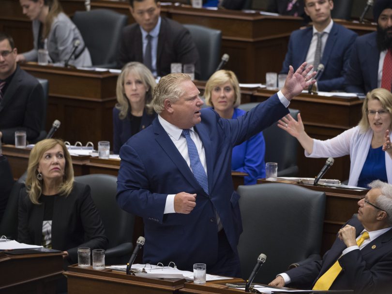 populism in Canada- Doug Ford speaks in parliament