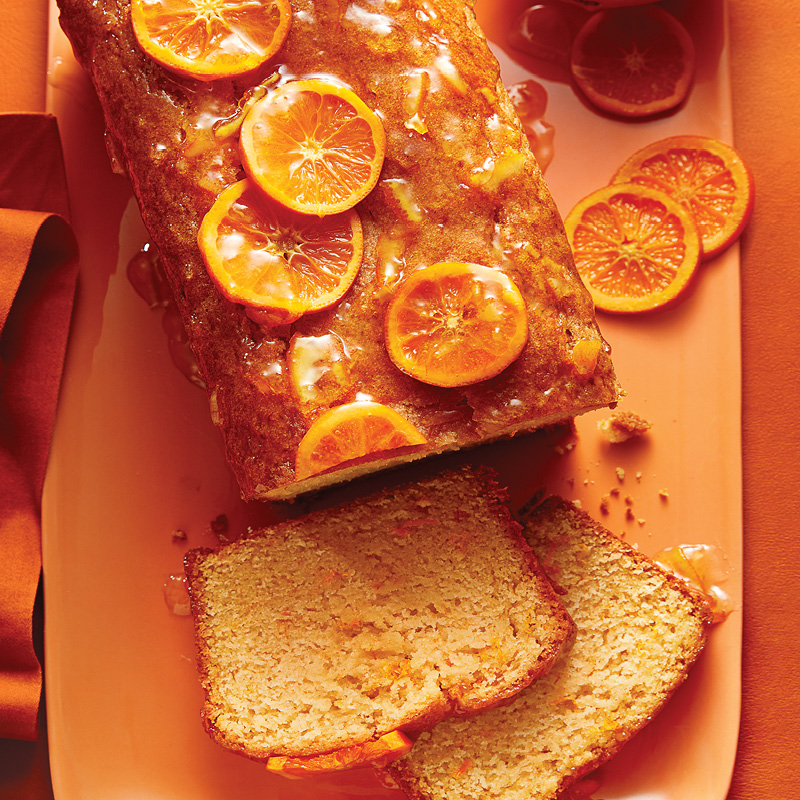 Orange-drizzled sweet potato cake