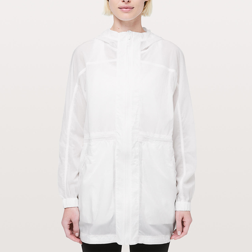 lululemon white rain jacket