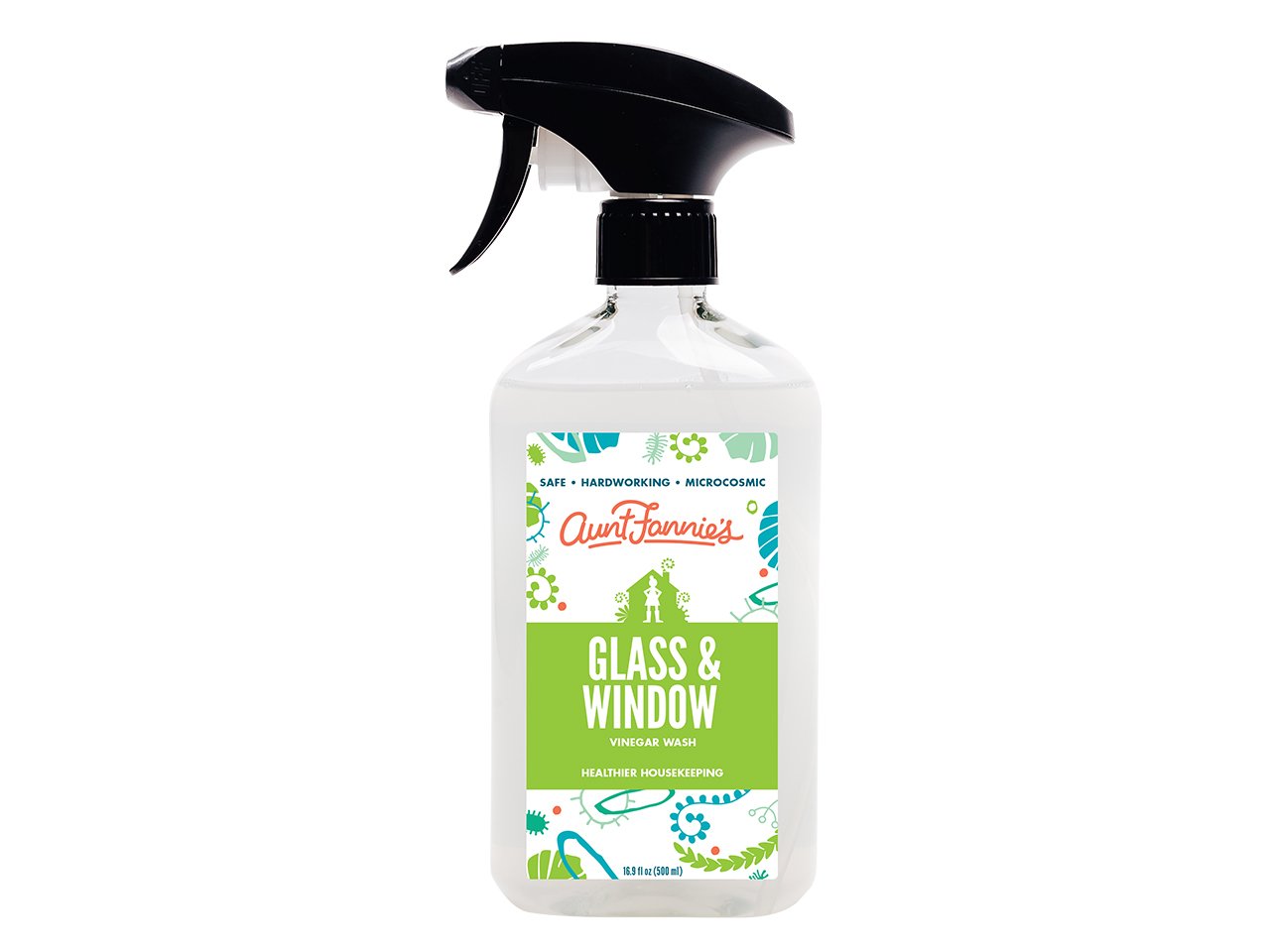 Eco-friendly cleaning products, Aunt Fannie's Glass & Window spray bottle
