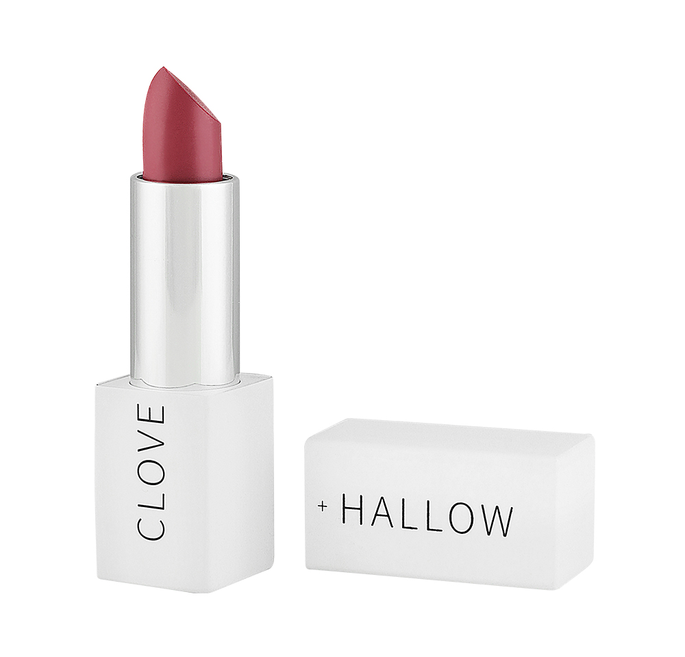 clean beauty products to try: red clove + hollow lipstick