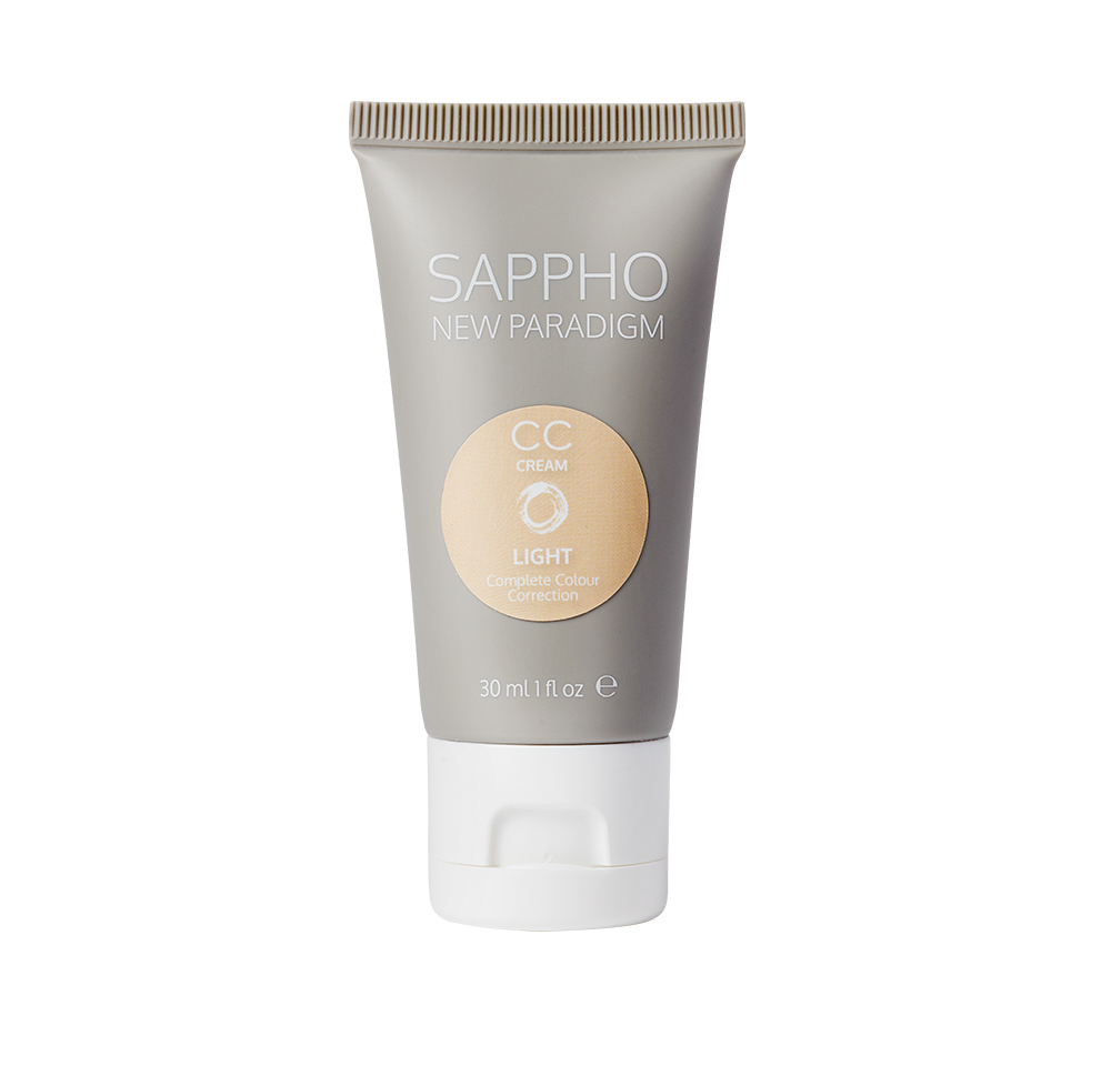 clean beauty products to try: grey sappho cc cream tube