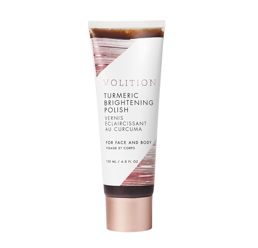clean beauty products to try: volition numeric brightening polish tube